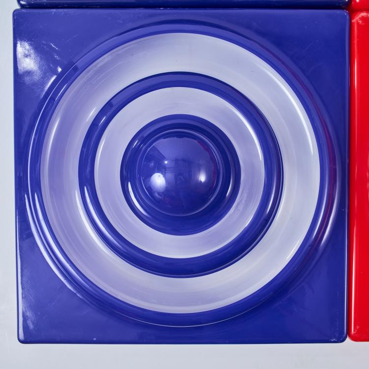 Bild 2 zu Objekt, Sechs Wand-/ Deckenelemente 'Ring-Leuchte', 1969/70 (Entwurf), Verner Panton, Louis Poulsen, Kopenhagen / Copenhagen, 178B 767
