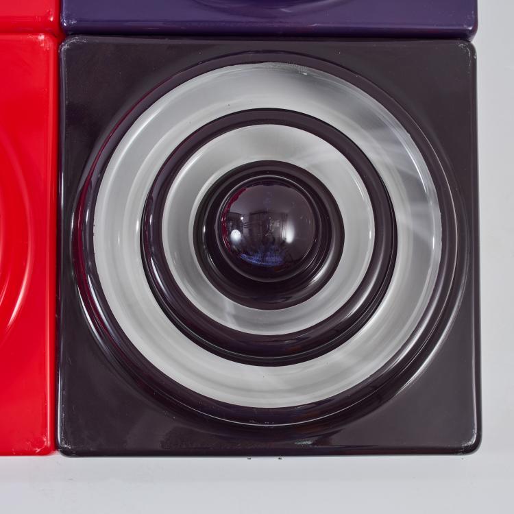 Bild 3 zu Objekt, Sechs Wand-/ Deckenelemente 'Ring-Leuchte', 1969/70 (Entwurf), Verner Panton, Louis Poulsen, Kopenhagen / Copenhagen, 178B 767