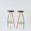 Two 'Duplex' bar stools, 1980