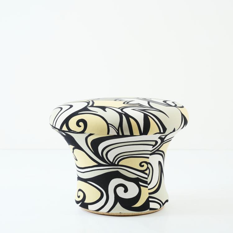 Hauptbild zu Objekt, Stool 'P560' - 'Mushroom', 1964, Pierre Paulin, Artifort, Maastricht, 178B 731