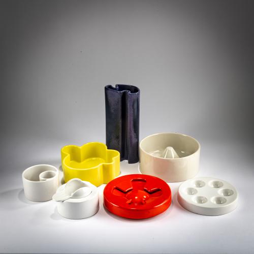 Collection of ceramic objects, c. 1968
