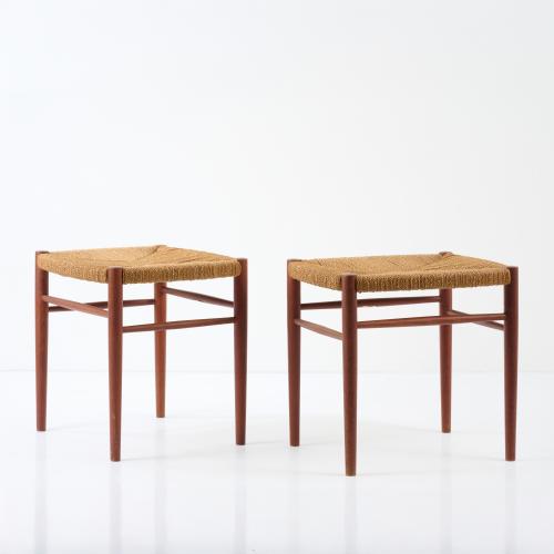 Zwei Hocker, um 1960