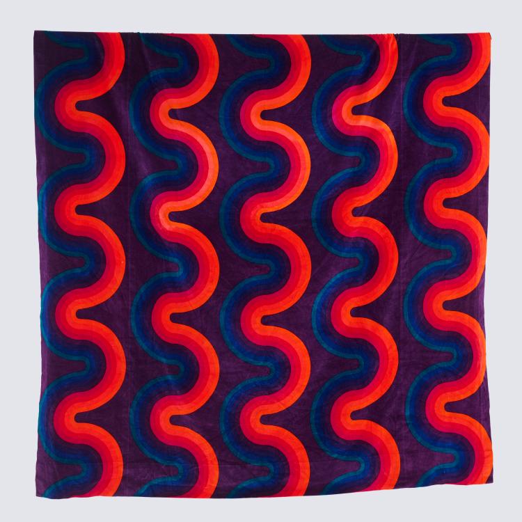 Hauptbild zu Objekt, Stoffbahn 'Welle', 1973 (Entwurf), Verner Panton, Mira-X, Suhr, 178B 770