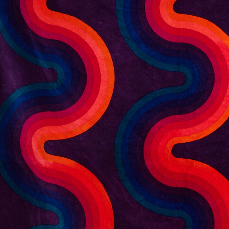 Bild 2 zu Objekt, Stoffbahn 'Welle', 1973 (Entwurf), Verner Panton, Mira-X, Suhr, 178B 770