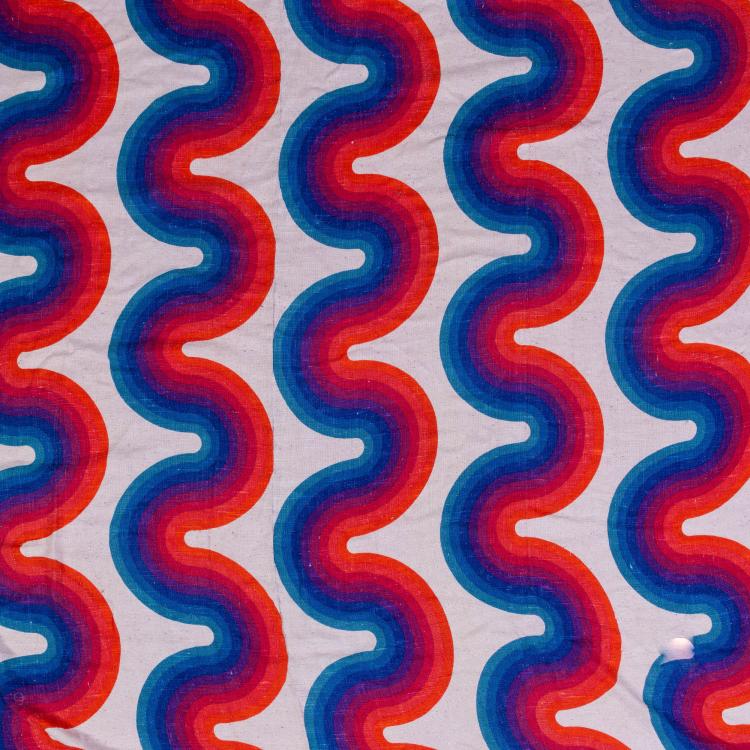 Hauptbild zu Objekt, Fabric 'Curve', 1969-71 (design), Verner Panton, Mira-X, Suhr, 182C 818