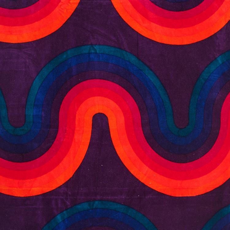 Bild 1 zu Objekt, Stoffbahn 'Kurve', 1969 (Entwurf), Verner Panton, Mira-X, Suhr, 179A 34