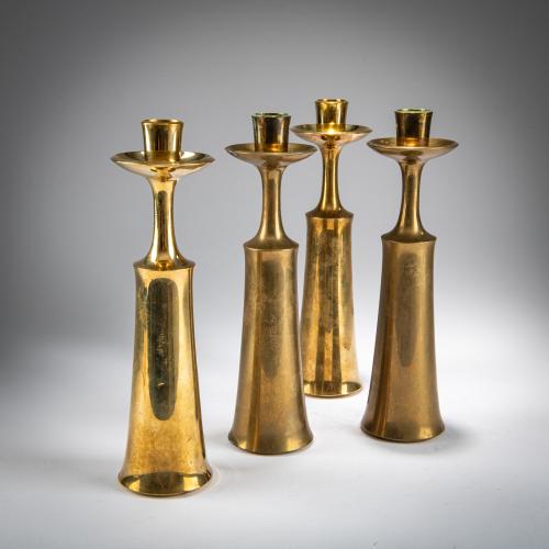 Four candlesticks, 1930s