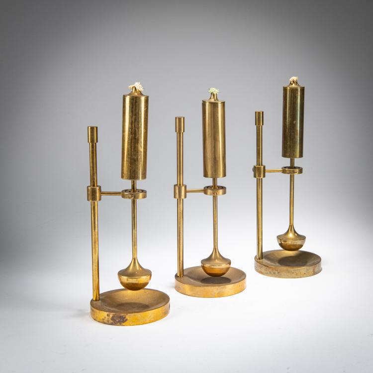 Bild 1 zu Objekt, Drei Petroleumleuchter, um 1950, D&auml;nemark, 179A 127