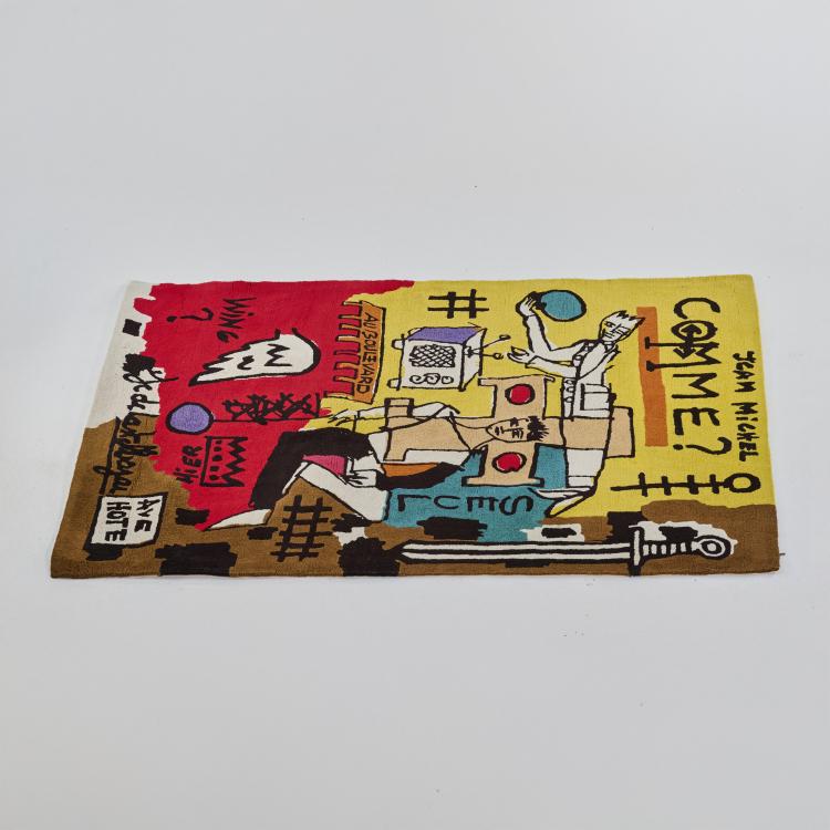 Hauptbild zu Objekt, Artist carpet 'Comme Jean-Michel matta', 1980s, Jean-Charles de Castelbajac, 179A 136