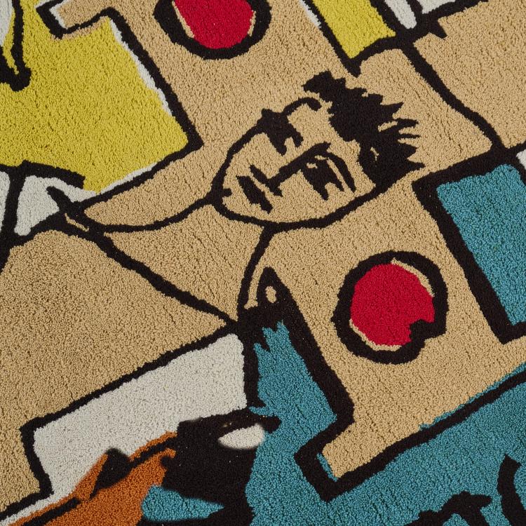 Bild 1 zu Objekt, Artist carpet 'Comme Jean-Michel matta', 1980s, Jean-Charles de Castelbajac, 179A 136