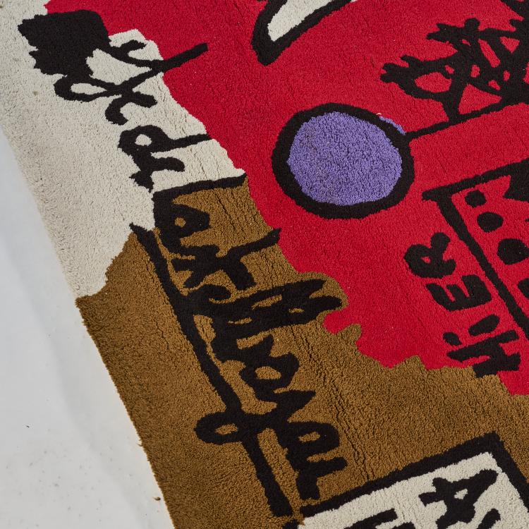 Bild 3 zu Objekt, Artist carpet 'Comme Jean-Michel matta', 1980s, Jean-Charles de Castelbajac, 179A 136