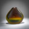 Vase 'Sommerso verde sfumato-topazio brusciato, acidato ', 1959