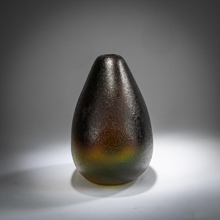 Bild 1 zu Objekt, Vase 'Sommerso corroso', around 1955, Flavio Poli, Seguso Vetri d'Arte, 179B 573