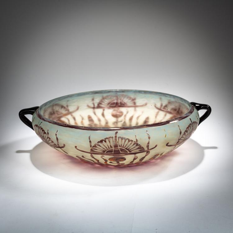 Hauptbild zu Objekt, Henkelschale 'Chardons', 1924-27, Schneider, Epinay-sur-Seine, 180A 98
