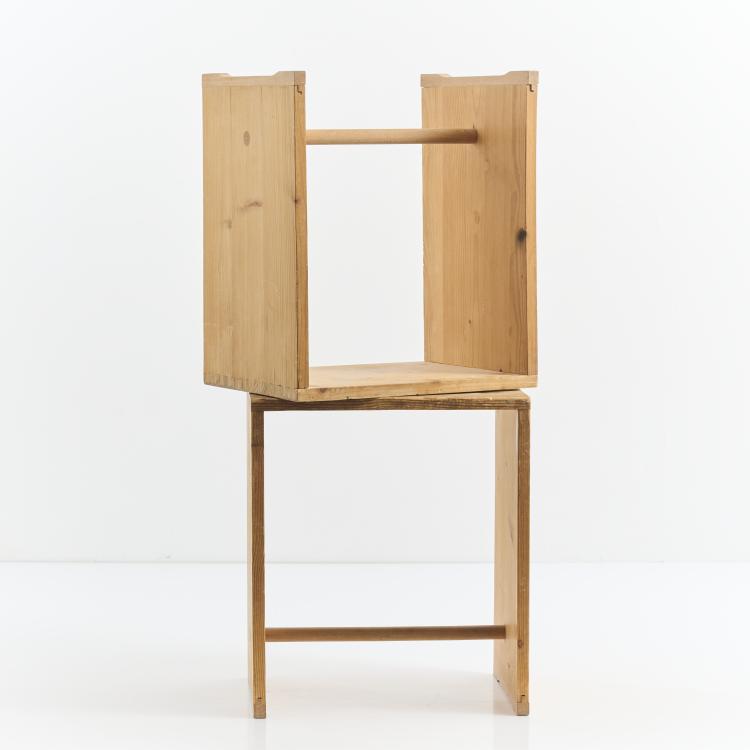 Bild 2 zu Objekt, Two 'Ulm stools', 1953, Max Bill,Hans Gugelot,Paul Hildinger, Hochschule f&uuml;r Gestaltung, Ulm (HFG); Hildinger, Paul, 179A 208