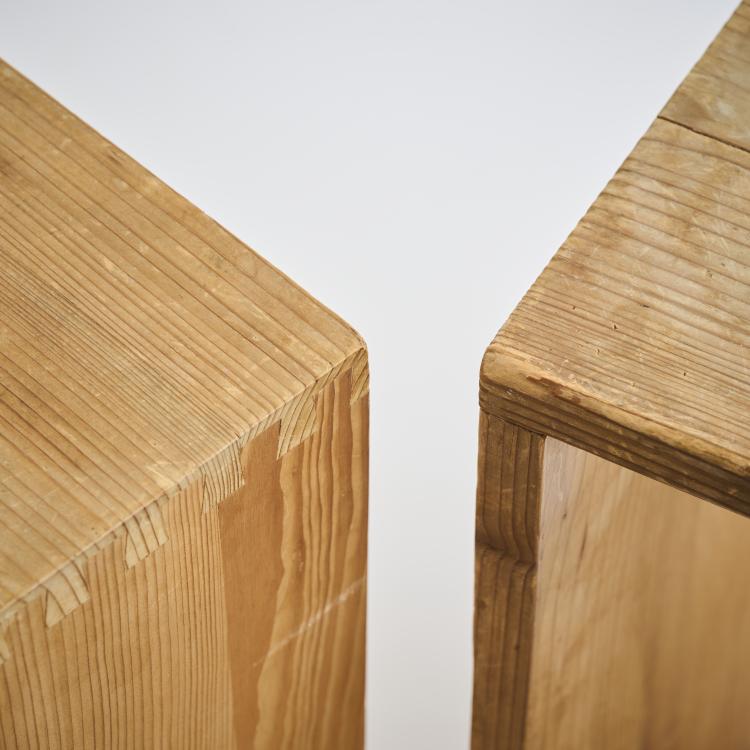 Bild 3 zu Objekt, Two 'Ulm stools', 1953, Max Bill,Hans Gugelot,Paul Hildinger, Hochschule f&uuml;r Gestaltung, Ulm (HFG); Hildinger, Paul, 179A 208