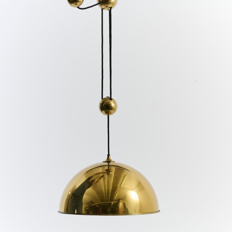 Hauptbild zu Objekt, Ceiling light 'Duos 36 - Central Pull', 1980s, Florian Schulz, Schulz, Florian GmbH Licht und Objekt, Ludwigsburg; VS Manufaktur, Ludwigsburg, 179A 430