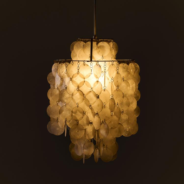 Hauptbild zu Objekt, Deckenleuchte 'Fun 2 DM', 1964, Verner Panton, L&uuml;ber AG, Schweiz, 179A 26