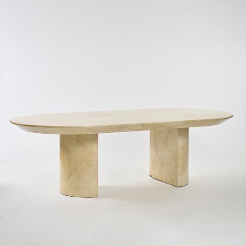 Large 'Knife Edge Dining Table' dining table, c. 1979