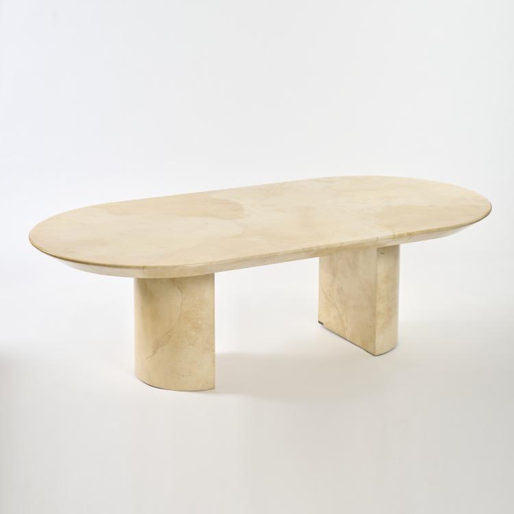 Bild 1 zu Objekt, Large 'Knife Edge Dining Table' dining table, c. 1979, Karl Springer, Springer, Karl, New York, 179A 351
