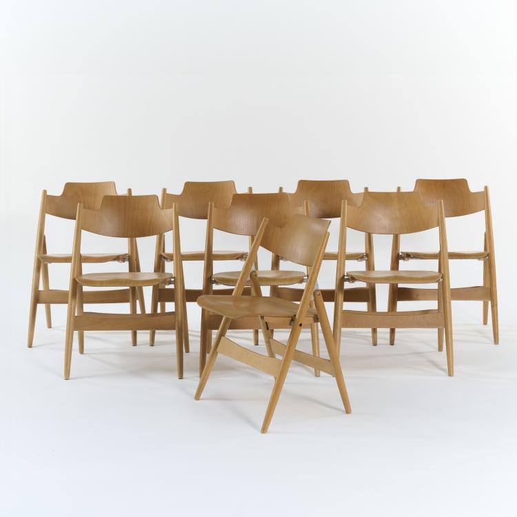 Bild 1 zu Objekt, Acht Klappst&uuml;hle 'SE 18', 1953 (Entwurf), Egon Eiermann, Wilde & Spieth, Esslingen, 179A 209