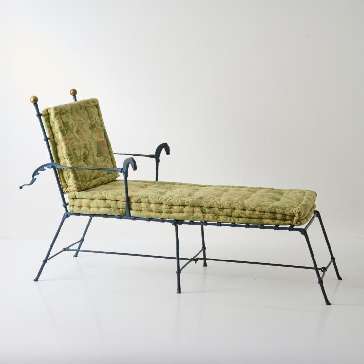 Hauptbild zu Objekt, Two-part lounger, c. 1989, Stefan Herzog, Werkstatt Herzog, Stefan, M&uuml;nchen / Munich, 179A 402