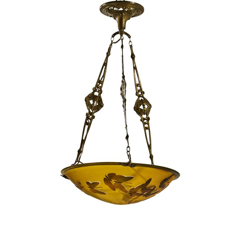 Bild 1 zu Objekt, Deckenleuchte 'Papillons', 1925-36, Gall&eacute;, Nancy, 180A 63