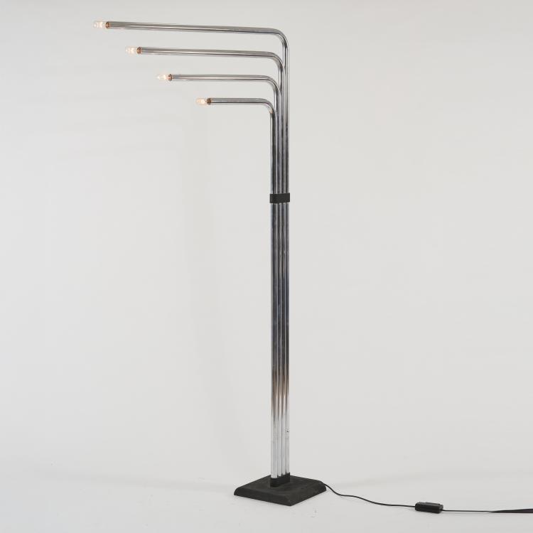 Hauptbild zu Objekt, Four-armed floor lamp, 1970s, Goffredo Reggiani, Reggiani Illuminazione, Sovico, 181A 444