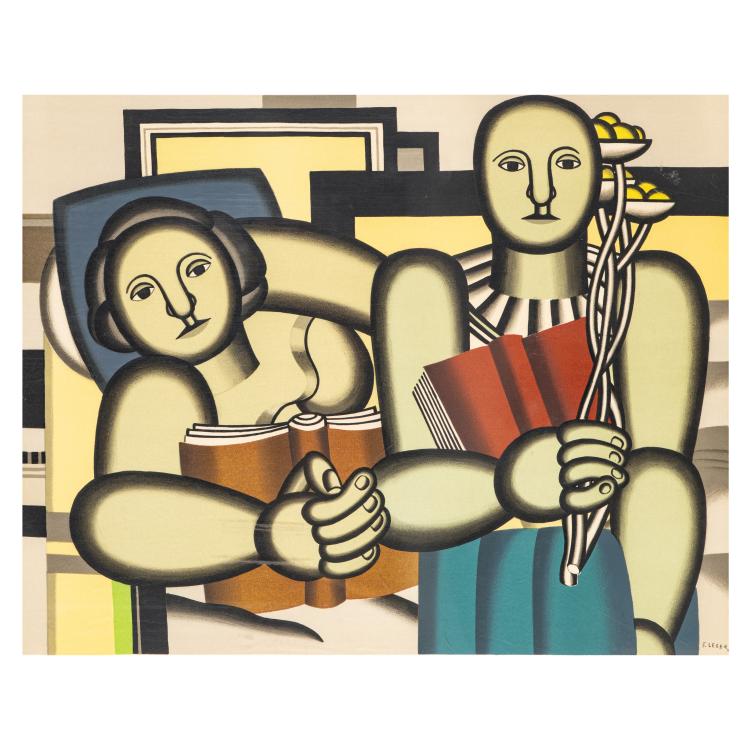 Bild 3 zu Objekt, 'Le Marchand d'Oiseaux' from: 'La Ville', 1959, Fernand L&eacute;ger, T&eacute;riade &Eacute;diteur, Paris (Publ.), 179C 776