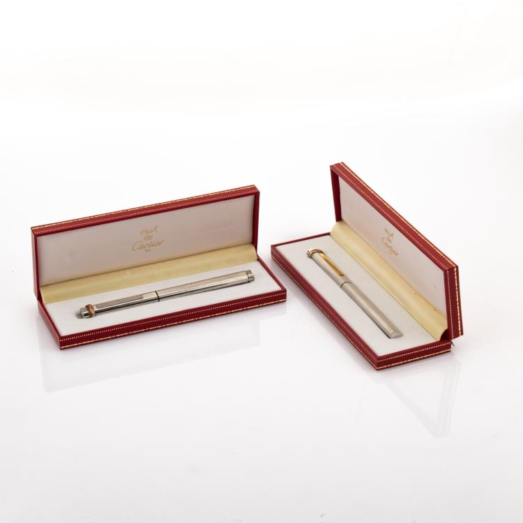Hauptbild zu Objekt, Zwei Kugelschreiber 'Must de Cartier - Trinity', 1972 (Entwurf), Cartier, Paris, 180C 793