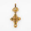 Baroque cross pendant