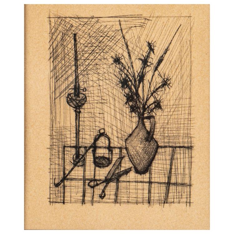 Hauptbild zu Objekt, Blatt aus 'Chants de Maldoror', 1952, Bernard Buffet, 179C 775