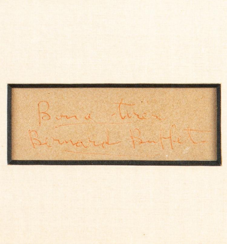 Bild 2 zu Objekt, Blatt aus 'Chants de Maldoror', 1952, Bernard Buffet, 179C 775