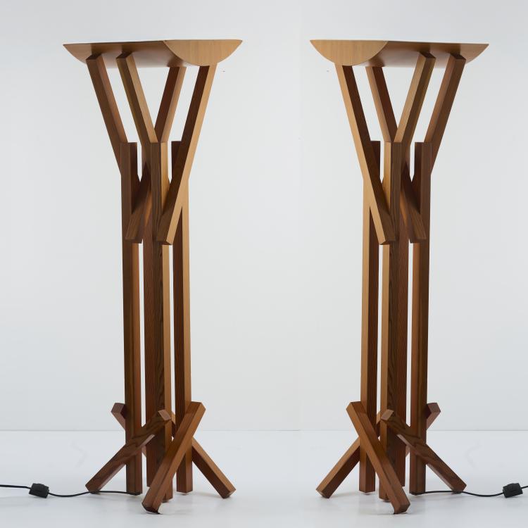 Hauptbild zu Objekt, Zwei Stehleuchten, 1993, Frank O. Gehry, Kunzweiler, Weil am Rhein f&uuml;r Vitra, Birsfelden, 179A 414