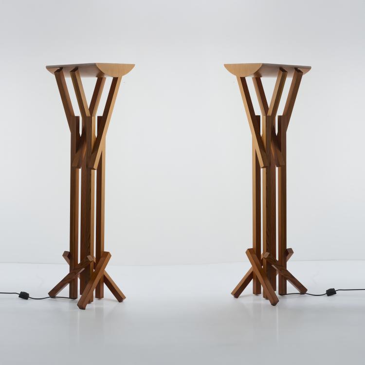 Bild 1 zu Objekt, Zwei Stehleuchten, 1993, Frank O. Gehry, Kunzweiler, Weil am Rhein f&uuml;r Vitra, Birsfelden, 179A 414