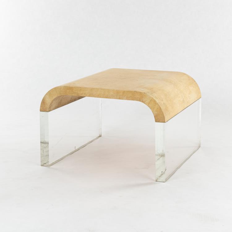 Bild 1 zu Objekt, Beistelltisch, 1980er Jahre, Heino Stamm, Tura, Mailand / Milan ; M&ouml;belwerkstatt f&uuml;r Acrylglas, Innsbruck, 179A 376