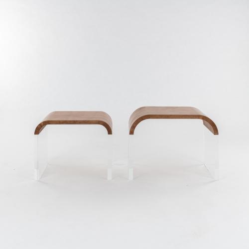 Two bedside tables, 1980s