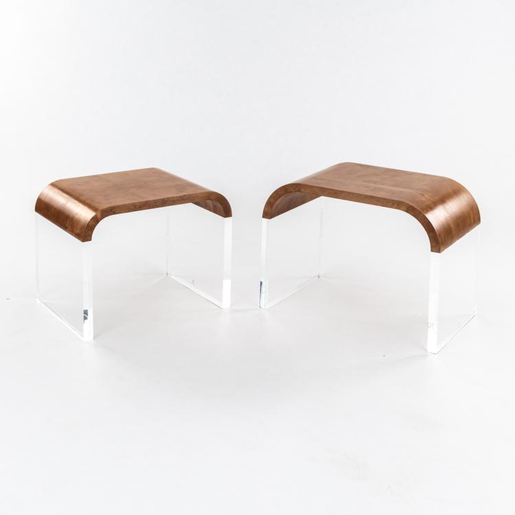 Bild 3 zu Objekt, Zwei Nachttische, 1980er Jahre, Heino Stamm, Tura, Mailand / Milan ; M&ouml;belwerkstatt f&uuml;r Acrylglas, Innsbruck, 179A 377