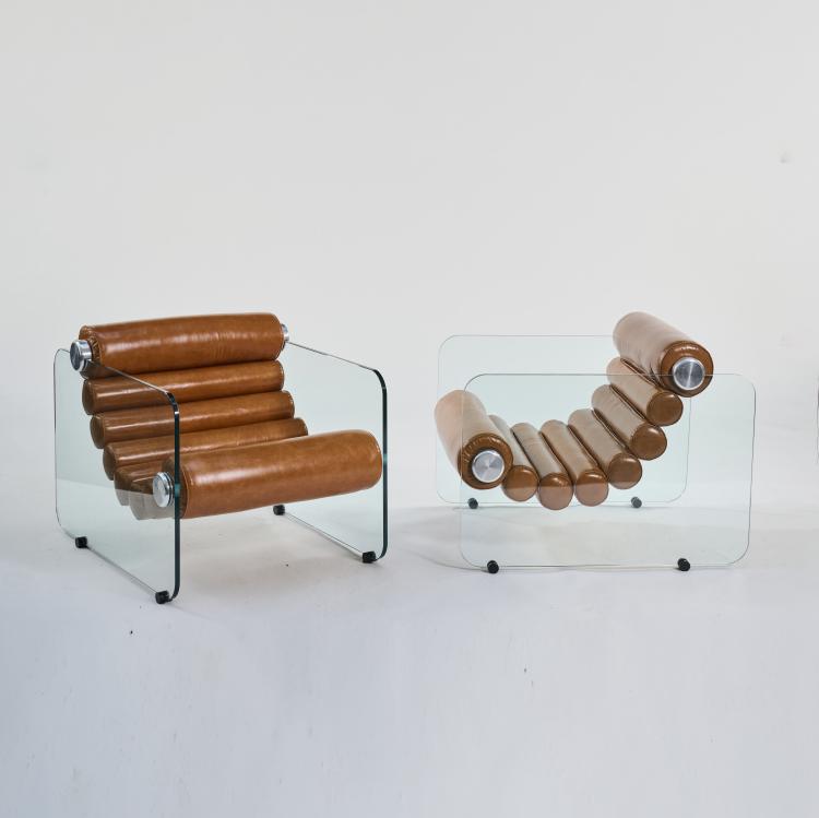 Hauptbild zu Objekt, Two armchairs, 1966 (design), Fabio Lenci, Comfort, Mailand / Milan, 179A 2