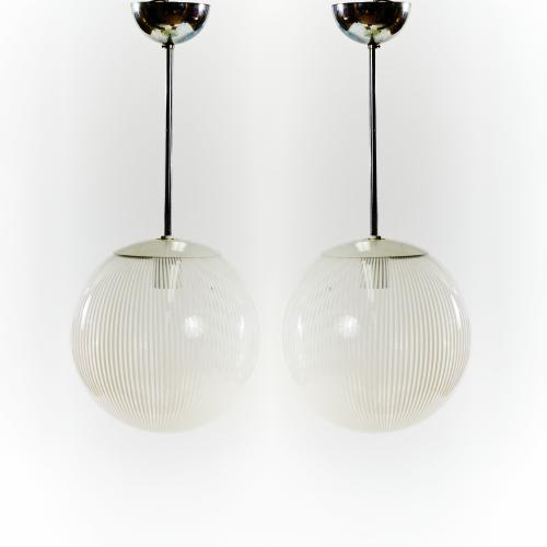 Two hanging lights 'Tessuto', 1970s