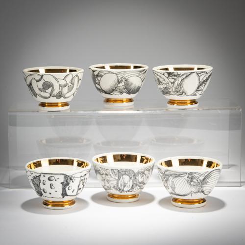 Six appetizer bowls, 1960s (design)