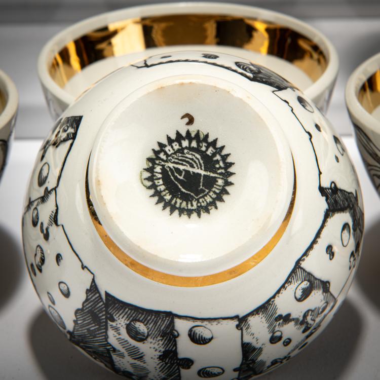 Bild 1 zu Objekt, Sechs Vorspeisensch&auml;lchen, 1960er Jahre (Entwurf), Piero Fornasetti, Fornasetti, Mailand / Milan, 179A 75