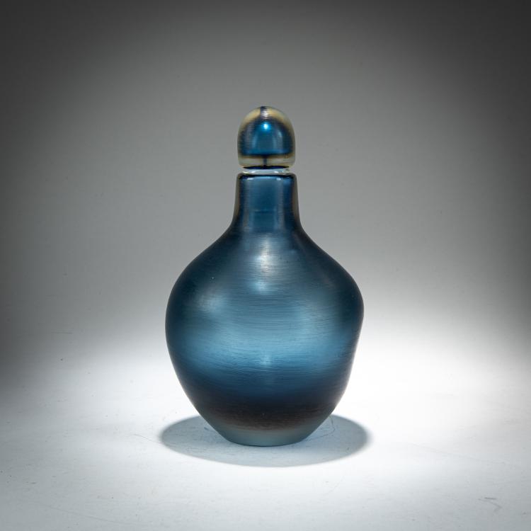 Hauptbild zu Objekt, Flasche mit Stopfen 'Inciso', 1956/57, Paolo Venini, Venini, Murano, 179B 533