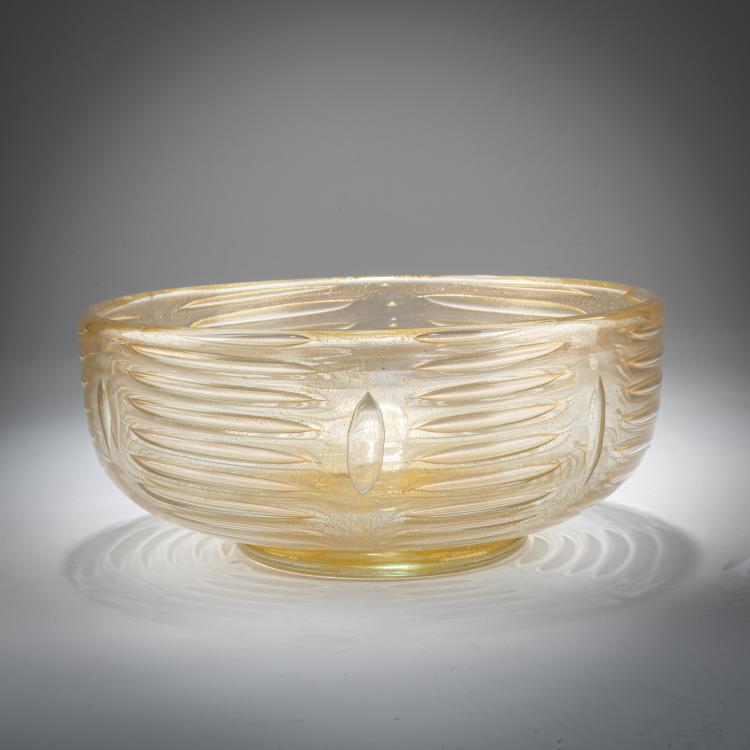 Hauptbild zu Objekt, Schale 'Graffito oro', um 1960, Ercole Barovier, Barovier & Toso, Murano, 179B 474