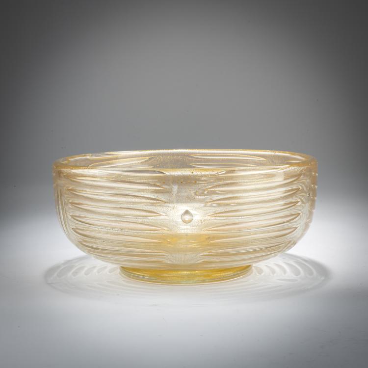 Bild 1 zu Objekt, Schale 'Graffito oro', um 1960, Ercole Barovier, Barovier & Toso, Murano, 179B 474