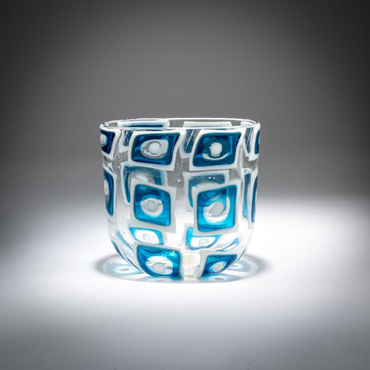 Hauptbild zu Objekt, Vase 'Dorico acquamare', 1960, Ercole Barovier, Barovier & Toso, Murano, 179B 473