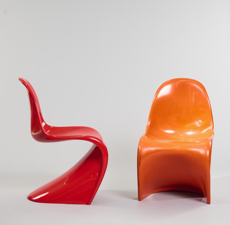Bild 2 zu Objekt, Zwei 'Panton'-St&uuml;hle, 1962/67 (Entwurf), Verner Panton, Vitra, Birsfelden, 179A 28