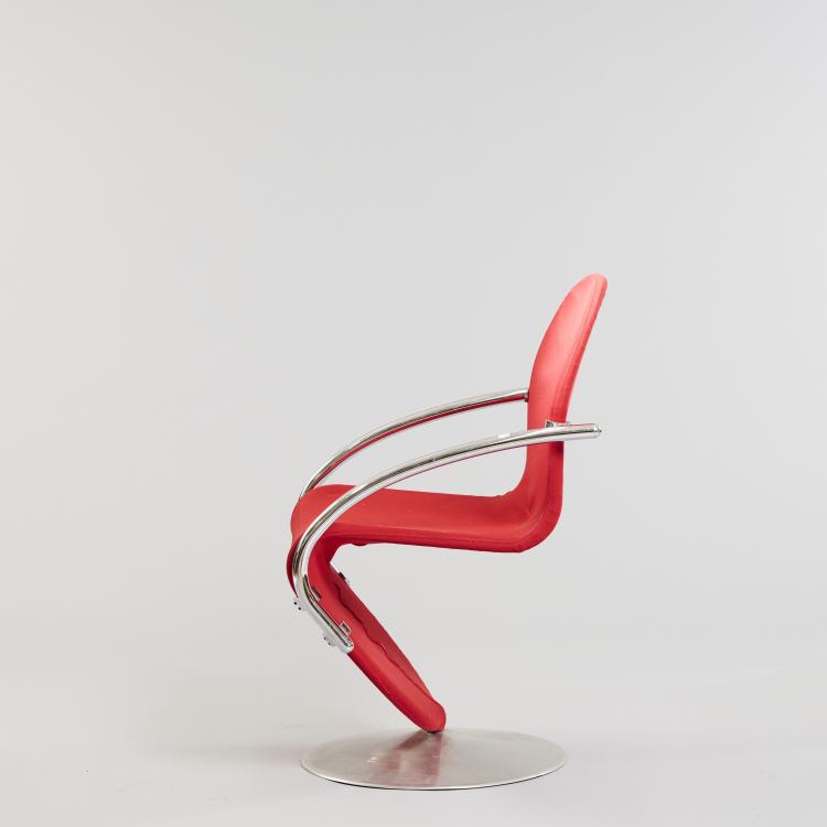 Bild 1 zu Objekt, Armlehnstuhl '123', 1973/74 (Entwurf), Verner Panton, Hansen, Fritz, Aller&oslash;d, 179A 20