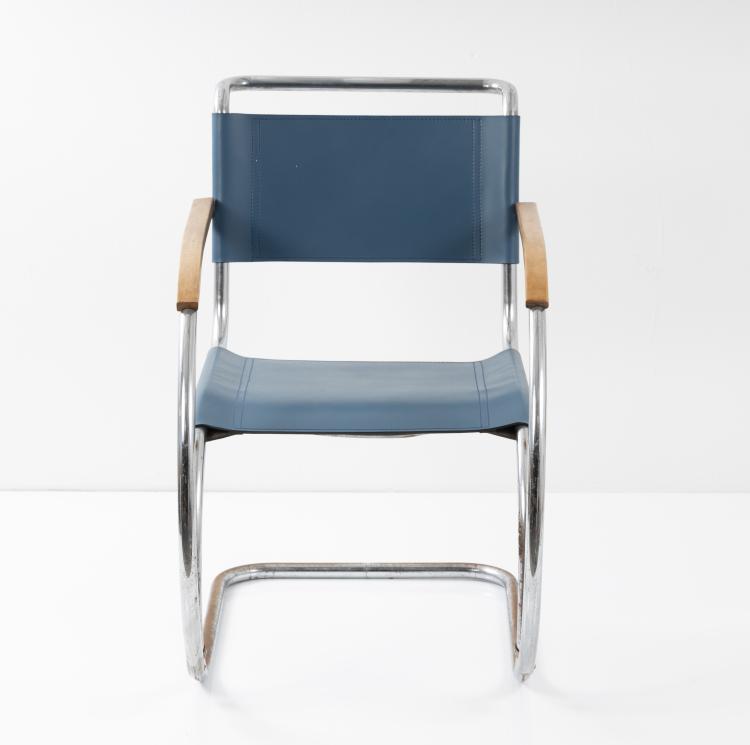 Bild 18 zu Objekt, Armlehnsessel 'MR 20', 1927 (Entwurf), Ludwig Mies van der Rohe, Thonet, Frankenberg (zugeschrieben/ attr.), 179A 53