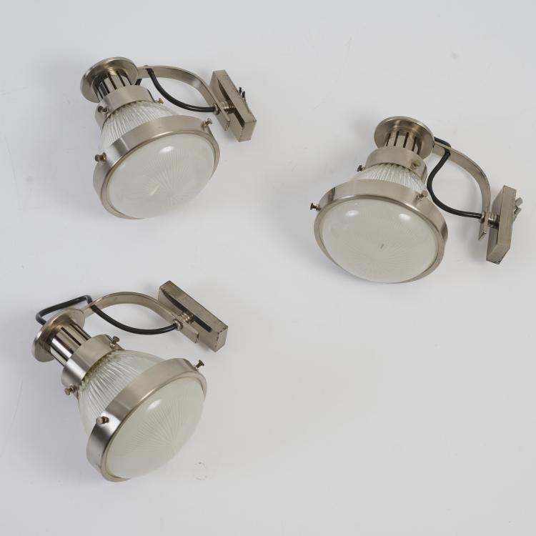 Bild 1 zu Objekt, Drei Wandleuchten, um 1950, Azucena Italien / Italy, 179A 237